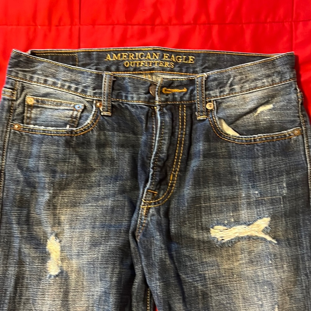 Mens American Eagle slim straight jeans